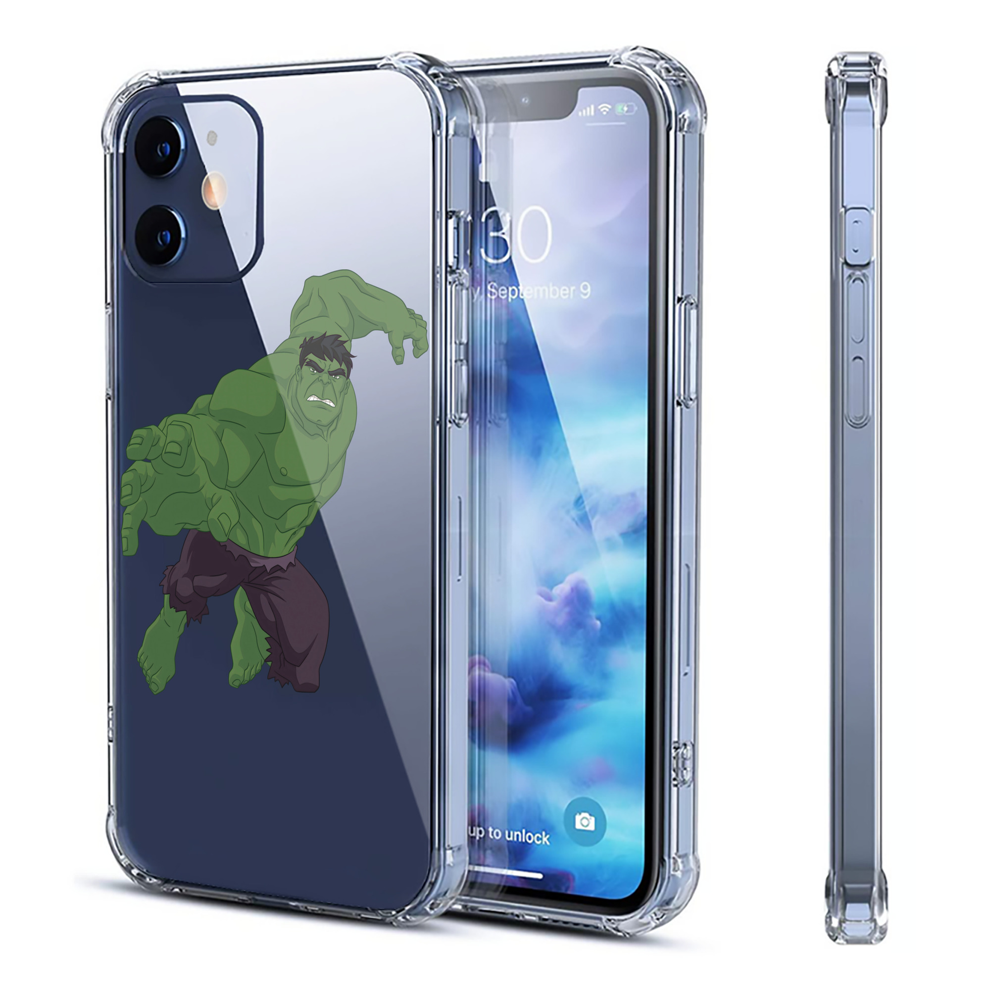 （画像用） アベンジャーズ The Avengers 【iPhone 12シリーズ対応】透明スマホケース（クリアソフトケース）